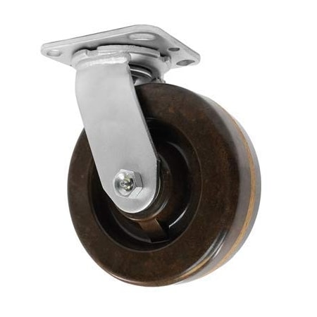 Casterhq 5"x2" HIGH Temperature PHENOLIC Wheel Swivel Caster, 750 lbs Capa HD-HTP52SC